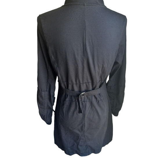 Neon Buddha Black Coat/Dress with Button Detail - Picture 10 of 12